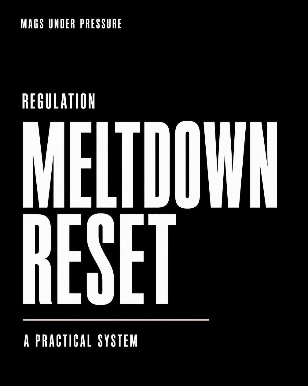 Meltdown Reset digital product cover