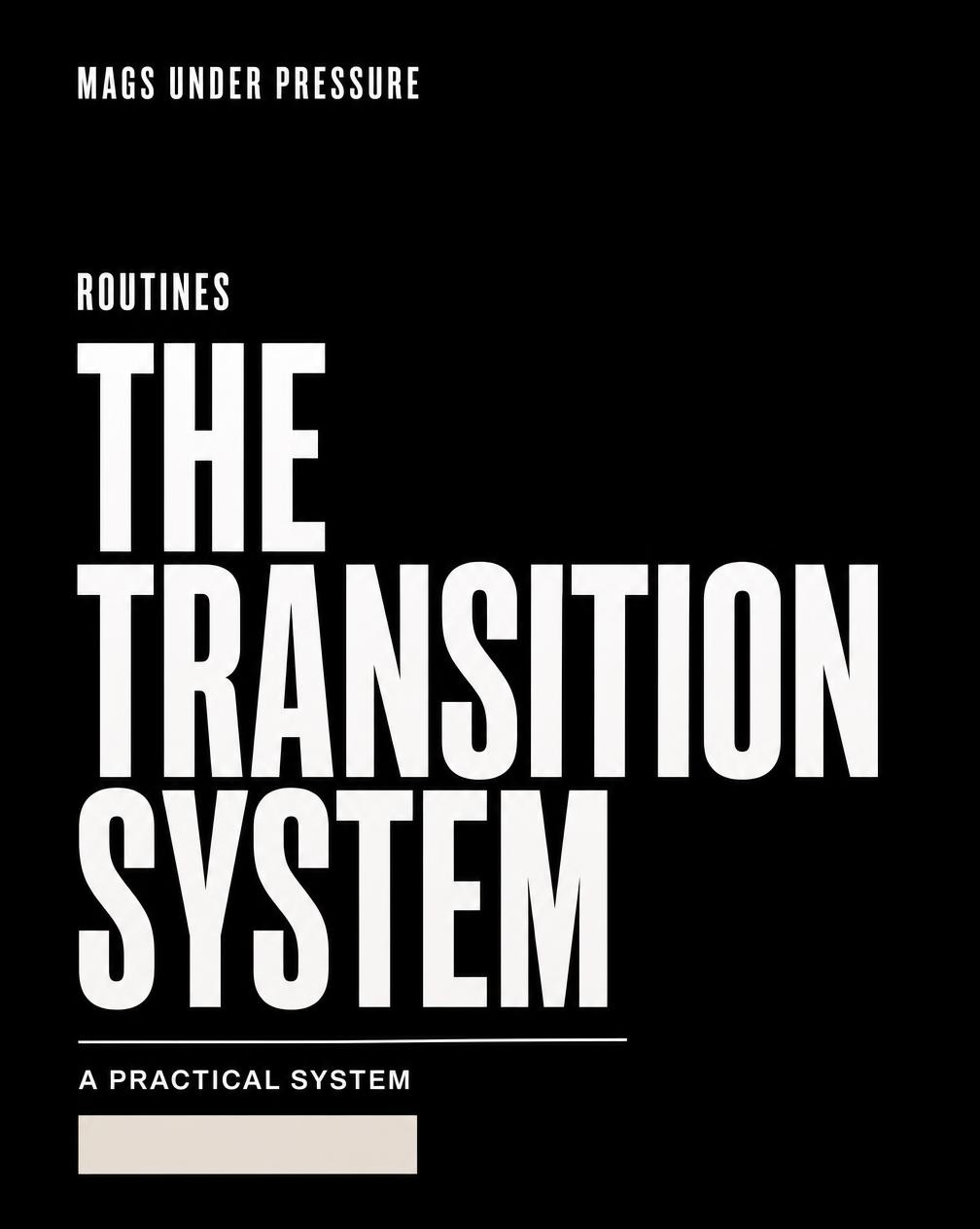 The Transition System digital product cover
